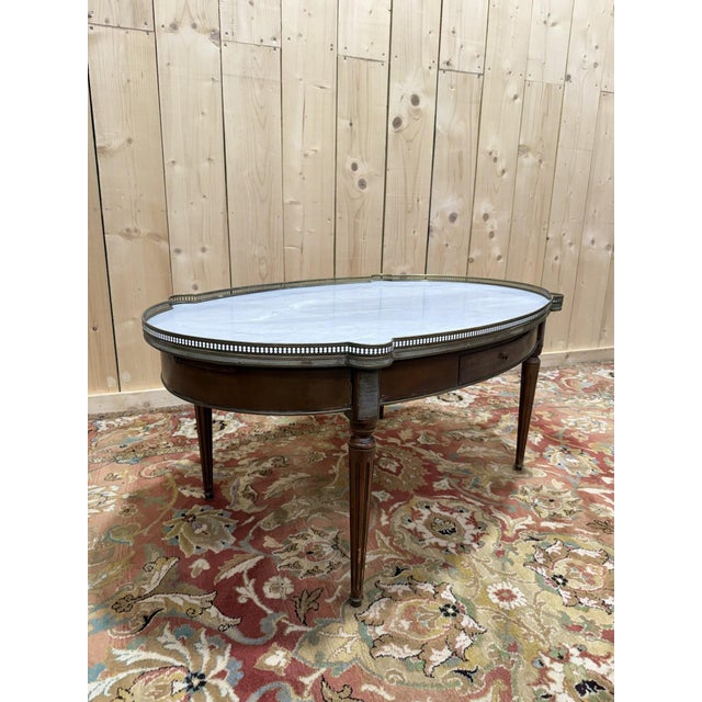 1950s Louis XVI Style Bouillotte Coffee Table, 1950s For Sale - Image 5 of 7