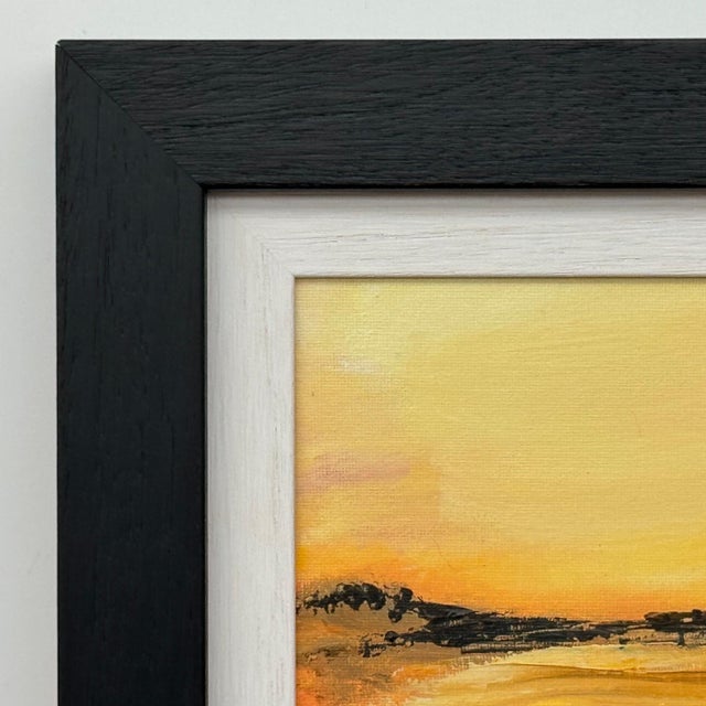 Black Orange & Golden Yellow Abstract Landscape by Contemporary British Artist 2025 For Sale - Image 12 of 15