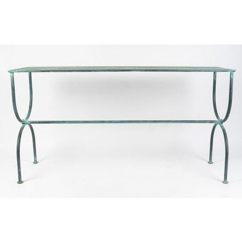 20th Century Contemporary Console Table in Metal For Sale - Image 5 of 6