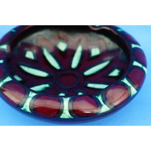 Vintage Art Deco Futurist Ceramic Ashtray by Fama F.A.M.A. Ascoli Piceno, 1930s For Sale - Image 13 of 18