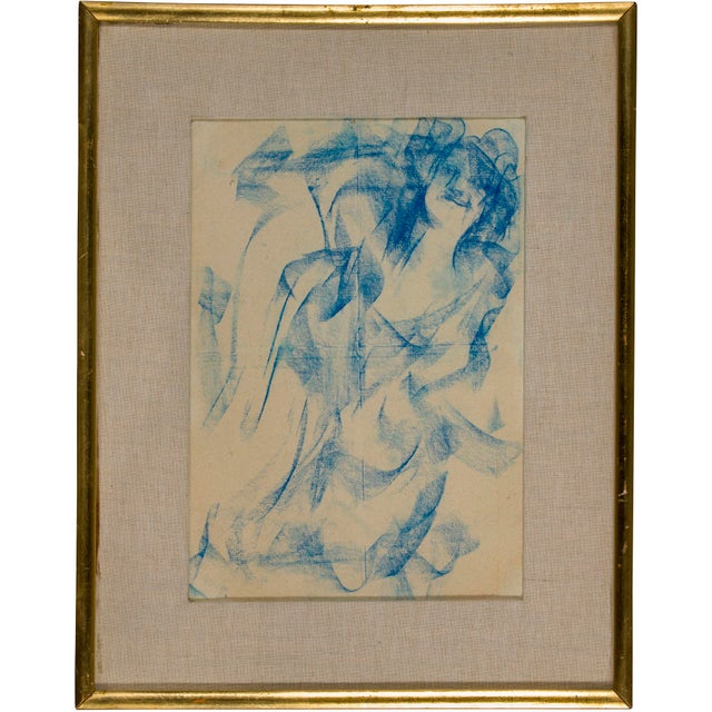 Antonio Mancini, Composition, 20th Century, Pastel Drawing For Sale - Image 4 of 7