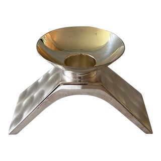 Vintage WMF Ikora Silver Plated Candle Holder For Sale