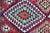 Hand Woven Vintage Qashqai Persian Kilim Rug With Bold Geometric Diamonds in Red, Blue, and Multicolor 9'1 X 16' For Sale In Atlanta - Image 6 of 12