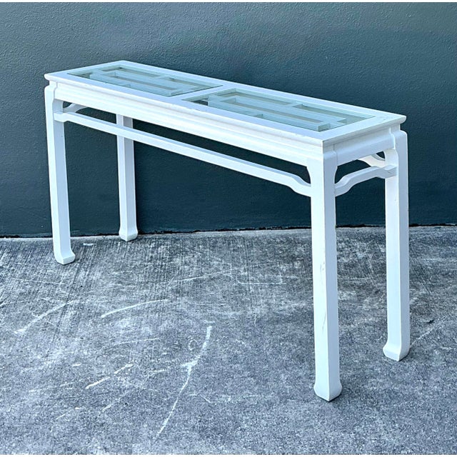 Vintage Ming Console Table For Sale In West Palm - Image 6 of 12