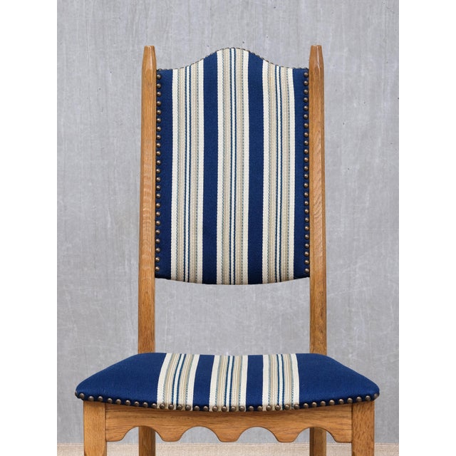 Vintage Danish Oak Dining Chairs by Henning Kjærnulf for Nyrup Furniture Factory, 1960s, Set of 6 For Sale - Image 11 of 16