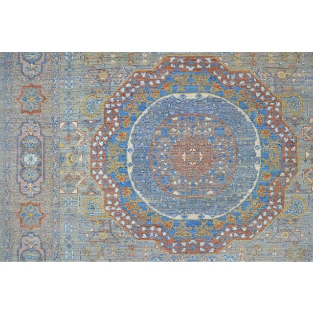 Hand Knotted Mamlook Design Rug. 08'11" X 12'00' For Sale - Image 4 of 4
