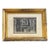 18th Century French Architectural Interior Engraving of Ornate Fireplace, Gilt Frame For Sale