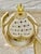 2005 Vintage Fabergé Egg Style XXXXL Pierre Lorren Natural Egg Hand Carved Faberge Style Music Austrian Crystal Pure Gold Deco Handmade 5.1" X 5.9" For Sale In Washington DC - Image 6 of 15