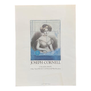 1970s Joseph Cornell "Collages" Exhibition Poster Print For Sale
