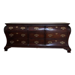 Late 20th Century Century Bombe Style 9 Drawer Dresser For Sale