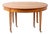 Antique Extendable Walnut Dining Table on Brass Castors, 1860 For Sale