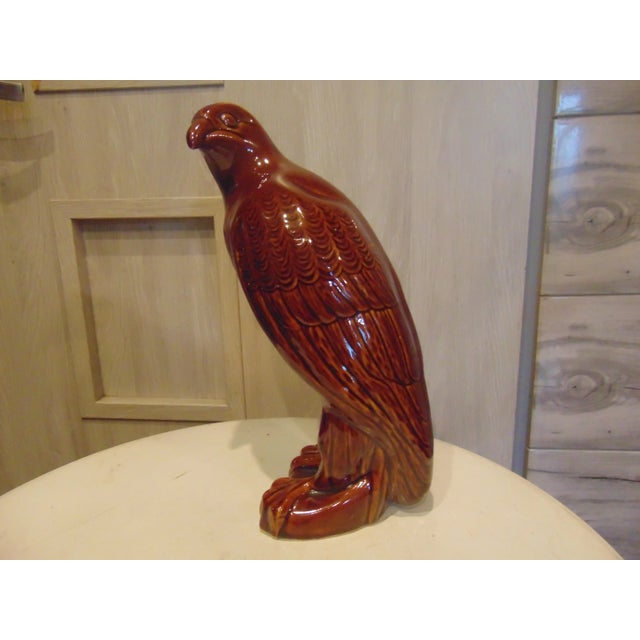 1970s Vintage Ceramic Eagle Figurine, 1970s For Sale - Image 5 of 9