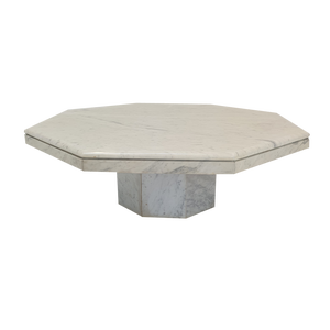 Italian Marble Octagon Coffee Table, 1980s
