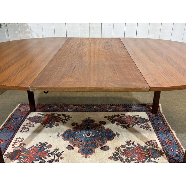 Vintage Teak Table with One Extension, 1970s For Sale - Image 16 of 18