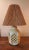 Textile Lattice Cutout Glow Lamps Grass Cloth Shade For Sale - Image 7 of 12