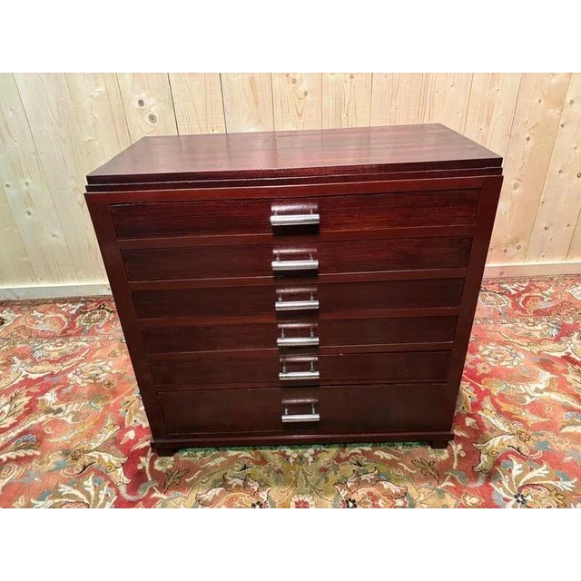 Art Deco Mahogany Chest of Drawers For Sale - Image 3 of 12