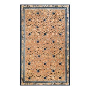 Impressive Camel Background Color With Traditional Ming Style Antique Chinese Ningxia Rug