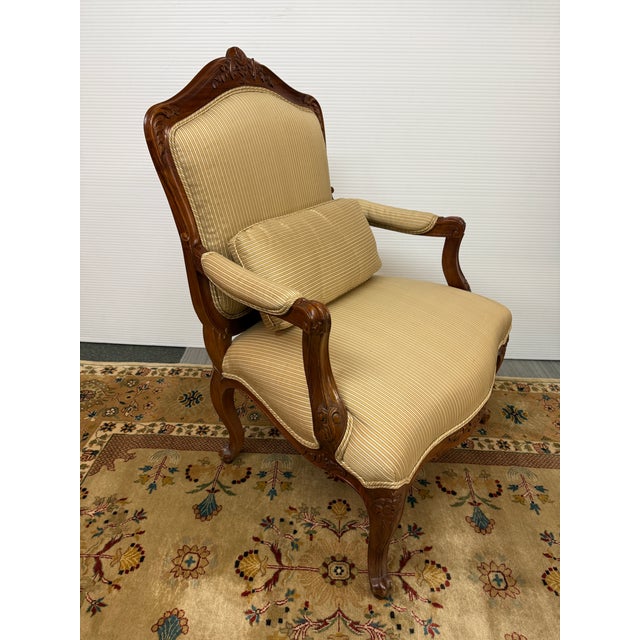 Louis XV Style Throne Chairs, Pair For Sale - Image 4 of 12