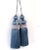 Key Tassels in Slate - Blue Color With Satin and Cut Velvet Details For Sale - Image 11 of 13