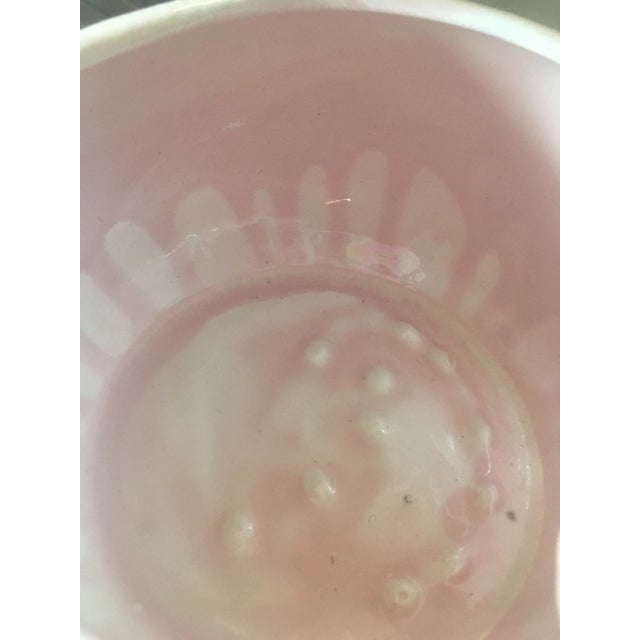 1960s Vintage Mid Century Pink Handmade Bowl For Sale In Charleston - Image 6 of 7