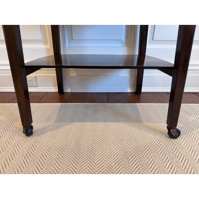 Mid 20th Century Two-Tier Walnut Side or Serving Table For Sale - Image 11 of 14