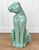 1980s Vintage 21" Art Deco Celadon Green Porcelain Panther Floor Statue For Sale - Image 5 of 8