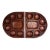 Vintage Hand-Carved Folding Wooden Mancala Style Game Board With Figural Relief For Sale