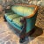 Green 19th Century Antique Empire Sofa Hand Carved Mahogany For Sale - Image 8 of 13