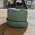 Contemporary Sculptural Turquoise Crackle Glaze Ceramic Taper Candle Holder For Sale - Image 3 of 4
