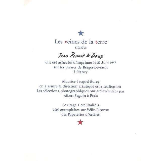 COCTEAU, Jean Nancy: Pont-à-Mousson 1957 Limited edition of 3,000 exemplaires In publisher's black cardboard slipcase 13...