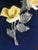 1970s 1970 Vintage Capodimonte Porcelain Yellow Roses With Bronze Metal Stems and Leaves For Sale - Image 5 of 8