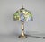 Vintage Stained Glass Tiffany Style Accent Lamp This lovely accent lamp features an abundance of grape clusters nestled...