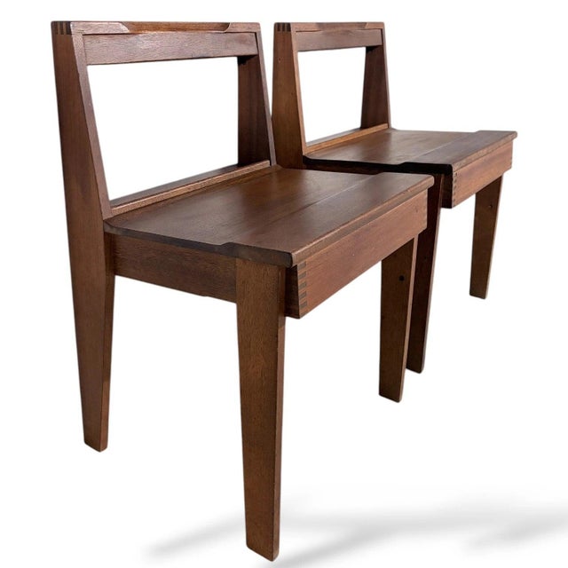 Brown Mid-Century Modern Teak Chairs from Gordon Russell, 1960s, Set of 2 For Sale - Image 8 of 9