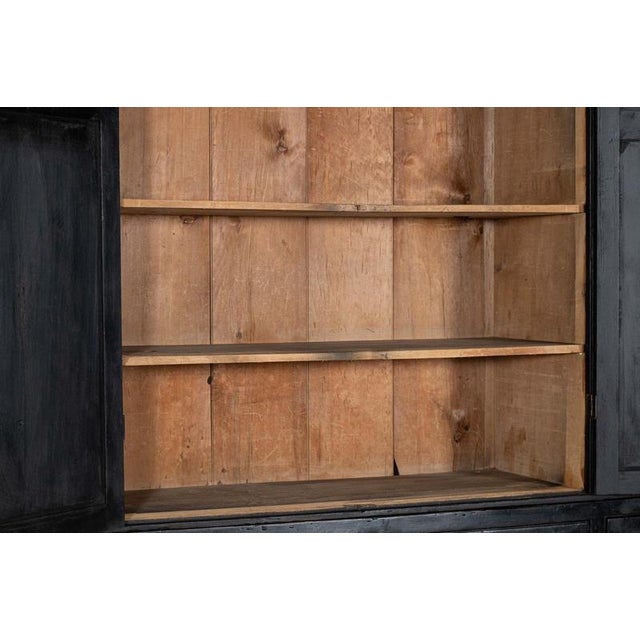 Antique English Ebonised Pine Housekeepers Cabinet, 1890 For Sale - Image 10 of 13