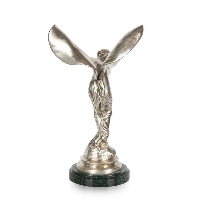 20th Century Rolls Royce Spirit of Ecstasy Statue, 1890s-1910s For Sale - Image 4 of 18