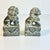 Stone 1970s Vintage Chinoiserie Boho Chic Hand Carved Granite Foo Dogs Sculptures - A Pair For Sale - Image 7 of 11
