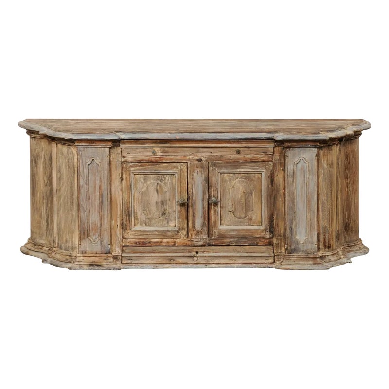 Early 18th Century Italian Wooden Window Bench
