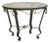 French Verdigris Guéridon Table with Greek Key Églomisé Top, 1930s For Sale