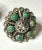 This is part of Chairish’s Costume Jewelry assortment. Art Deco earrings from the 1920s showcase Turquoise cabochon’s set...