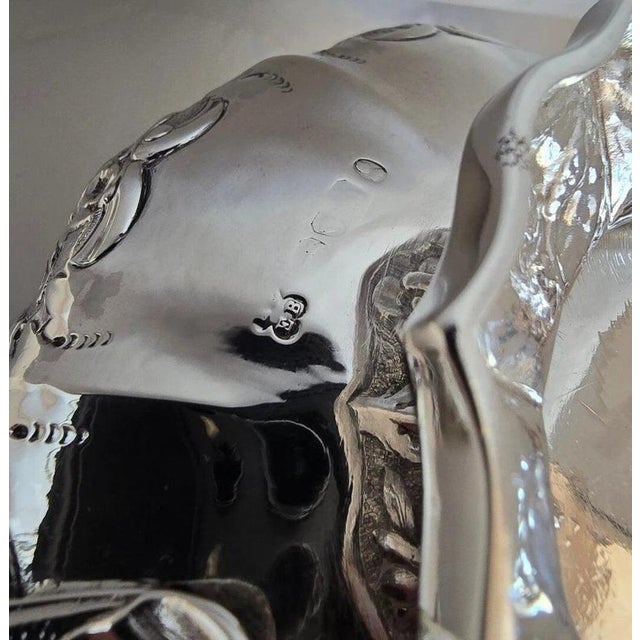 Antique George IV Sterling Silver Repoussé Griffin Crest Cream Jug, London, 1823 For Sale - Image 14 of 16