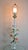 1950s Vintage Hand-Painted Floral Tole Floor Lamp With Glass Table, Hollywood Regency For Sale - Image 5 of 15