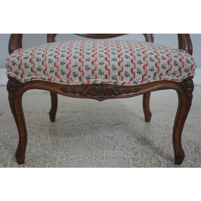 Pair Don Rousseau French Louis XV Open Armchairs For Sale - Image 11 of 18