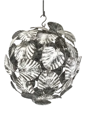 White Leaves Sphere Suspension Pendant from Simoeng