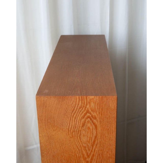 Danish Oak Bookcase Cabinet, C. 1970s For Sale - Image 9 of 14
