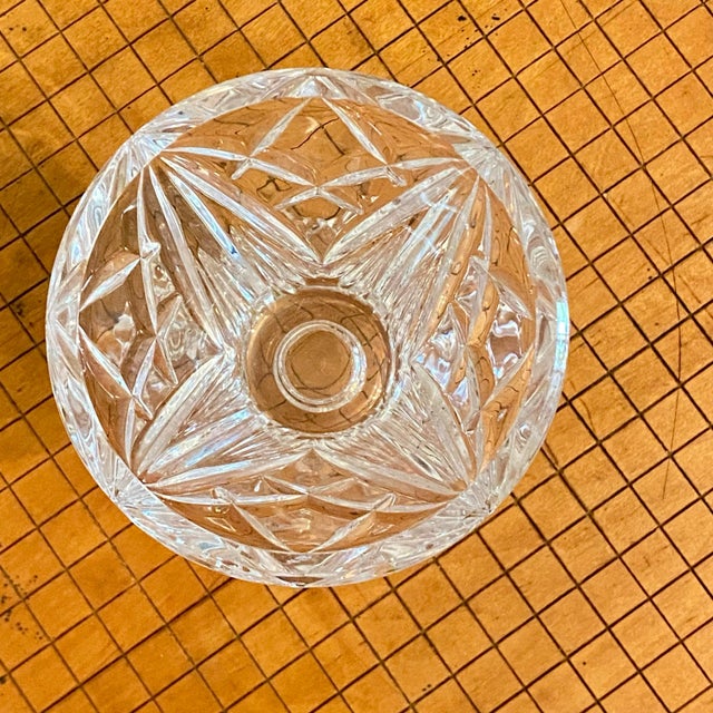 1980s Nachtmann Bleikristall Crystal Candle Holder For Sale - Image 5 of 8