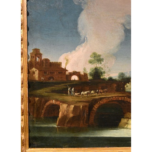 Circle of Paolo Anesi, Landscape, 1740, Oil on Canvas For Sale - Image 14 of 17