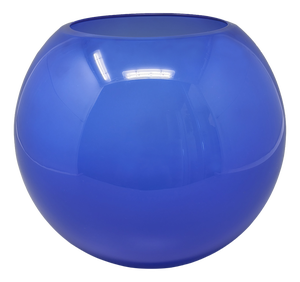 Mid-Century Blue Vase by Ind. Vetraria Valdarnese, Italy, 1970s