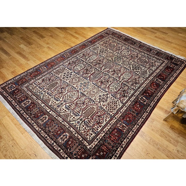 Persian Vintage Persian Joshegan Room Size Rug, Hand-Knotted Wool, 1920s For Sale - Image 3 of 12