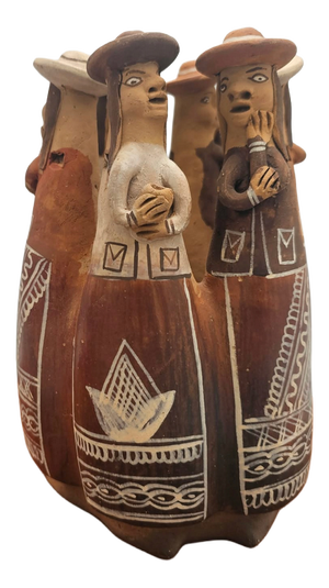 Womens Clay Whistle Ocarina, Peru, 1960s-1980s