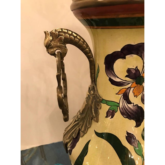 French Hand Painted Table Lamp Late 19th Century For Sale In Philadelphia - Image 6 of 9